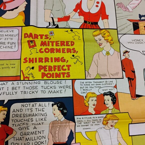 alexander henry 2009 fabric comic book about 44" W x 54" L (W5622) - Picture 8 of 8